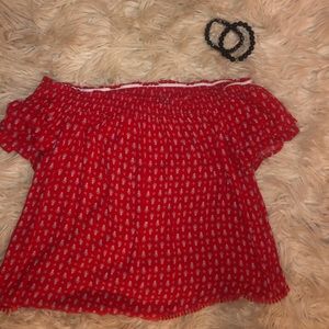 Rewind off the shoulder top from kohl’s